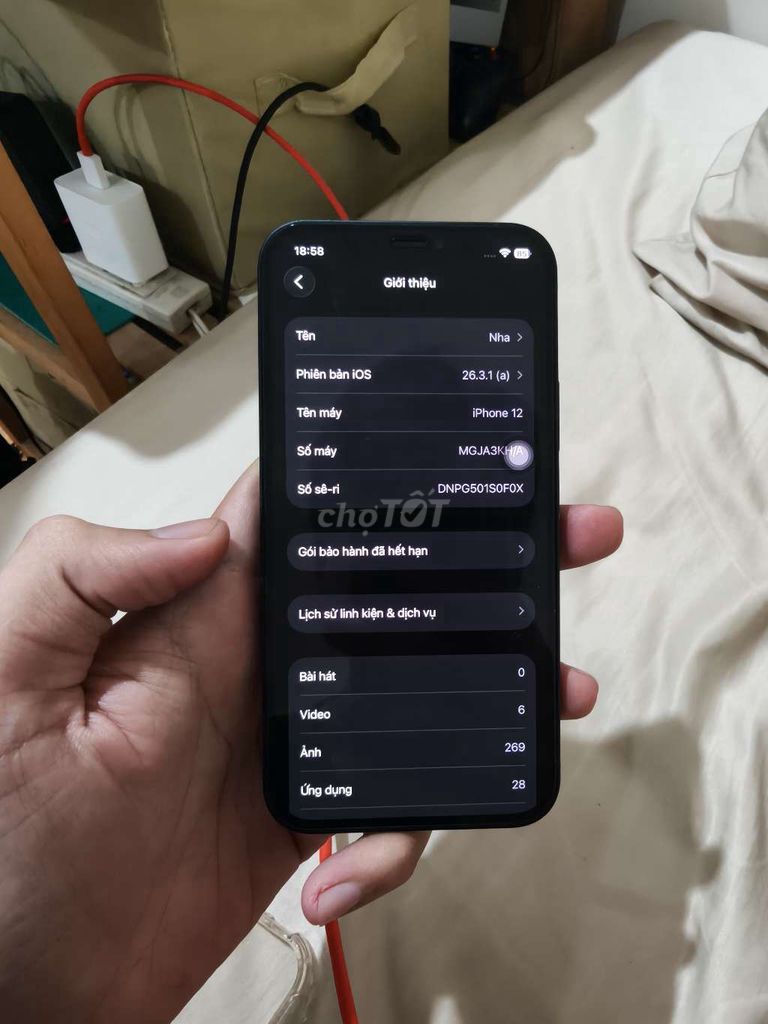 cần bániPhone 12 128gb Nguyên zin. Mua bán Điện thoại tại Quận Ngũ Hành Sơn Đà Nẵng được đăng bởi Minh Nguyễn hình 1