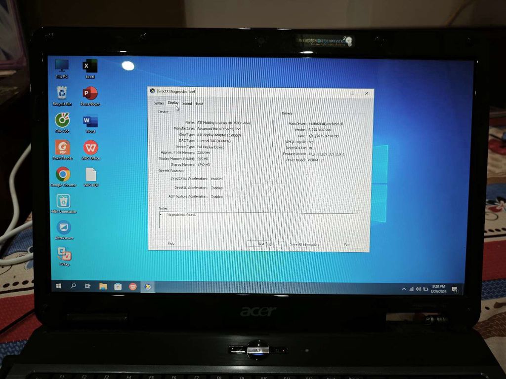 Acer Aspire 5541G AMD 4GB/320GB. Mua bán Laptop tại Quận Tân Phú Tp Hồ Chí Minh được đăng bởi Ân hình 1
