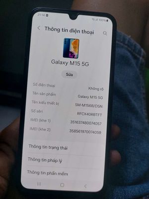 Samsung Galaxy M15 5G 128GB Đã sử dụng