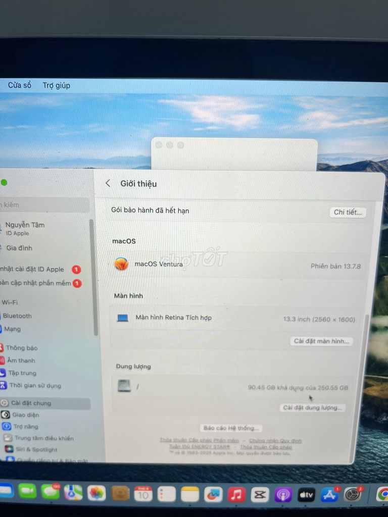 Apple Macbook Pro 2017 i5 13.3 inch 8GB/256GB SSD. Mua bán Laptop tại Quận 11 Tp Hồ Chí Minh được đăng bởi Trần khang kiệt hình 1