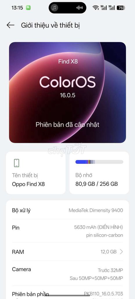 Oppo Find X8 256GB. Mua bán Điện thoại tại Thành phố Huế Thừa Thiên Huế được đăng bởi Tiểu Niếp Niếp hình 1