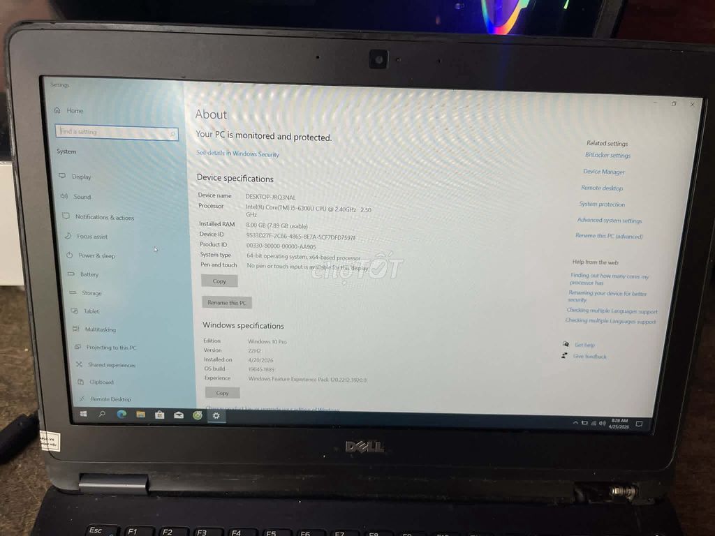 Dell Latitude E7270 i5-6300U 8GB/128GB. Mua bán Laptop tại Quận Bắc Từ Liêm Hà Nội được đăng bởi phong villa94 hình 1