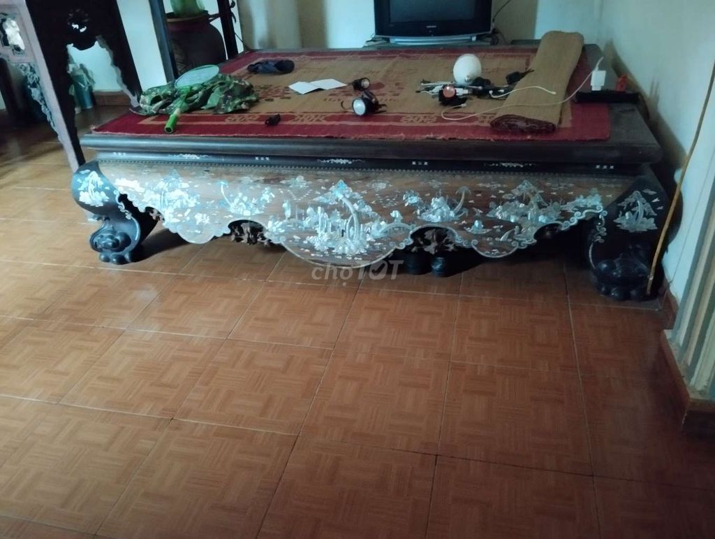 Sập Liên Chi Gỗ khảm ốc 1m8x2m2. Mua bán Nội thất, đồ gia dụng khác tại Huyện Đông Anh Hà Nội được đăng bởi Hoàng Sáng hình 1