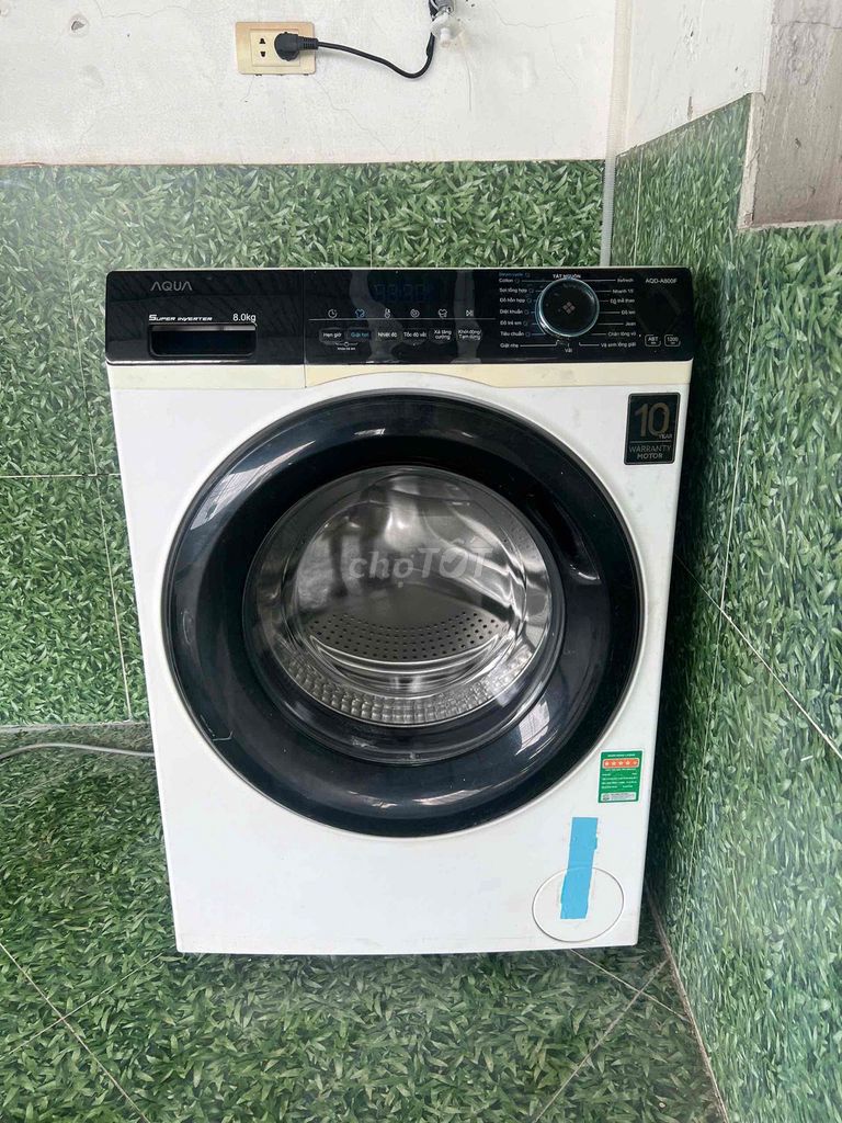 Máy giặt Aqua 8.0kg lồng ngang. Mua bán Máy giặt tại Quận Hai Bà Trưng Hà Nội được đăng bởi Lê Thị Thanh Hương hình 1