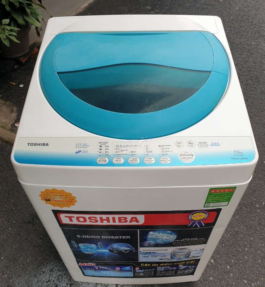 Máy giặt Toshiba cửa trên 7kg bao vận chuyển