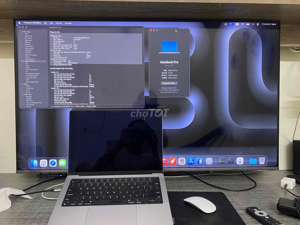Apple MacBook M1 Pro 2021 14 inch 16GB/512GB. Mua bán Laptop tại Quận 8 Tp Hồ Chí Minh được đăng bởi Kế Phạm hình 1