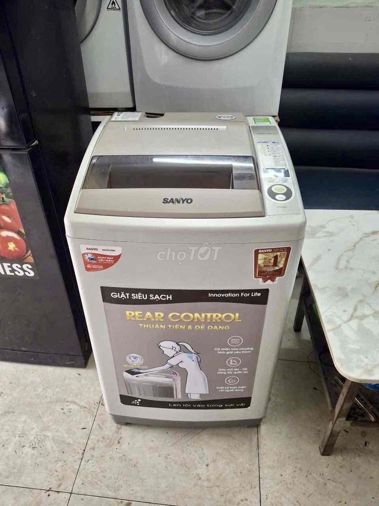 Thanh lý Máy giặt Sanyo 8kg chạy tốt có ship. Mua bán Máy giặt tại Huyện Nhà Bè Tp Hồ Chí Minh được đăng bởi Quí Vũ Official hình 1