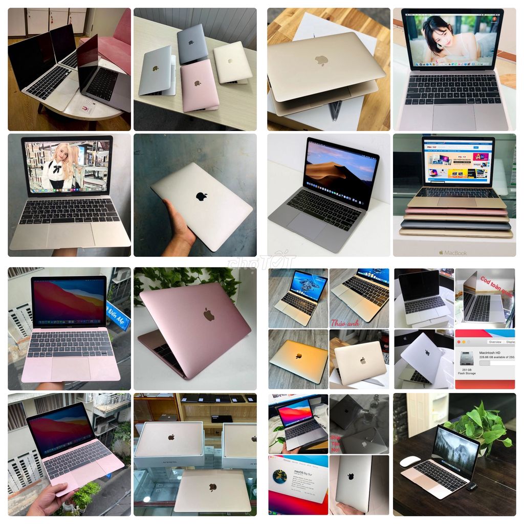 Macbook Retina 12inh 2017-16 ram8GB/512Gb có ship. Mua bán Laptop tại Quận Tân Phú Tp Hồ Chí Minh được đăng bởi MÁY ZIN CHUẨN GIAO TẬN NHÀ hình 1