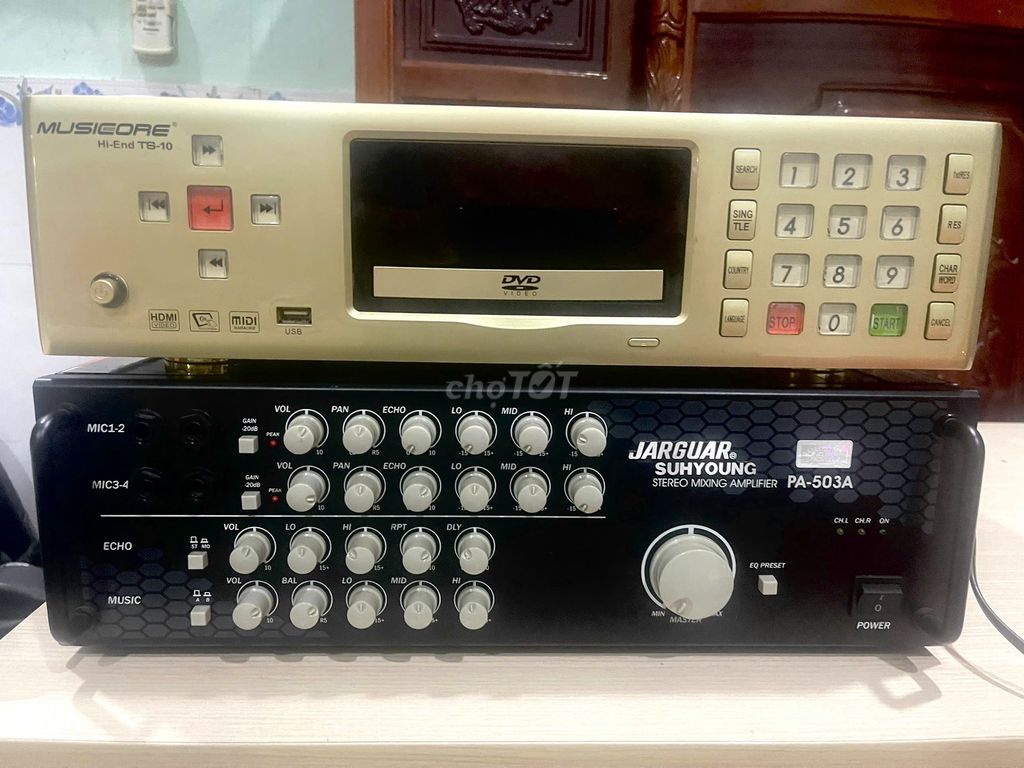 Amply Jarguar 503 và đầu karaoke Music core Ts10. Mua bán Tivi, Âm thanh tại Thành phố Thủ Đức Tp Hồ Chí Minh được đăng bởi Hoang Tuan hình 1
