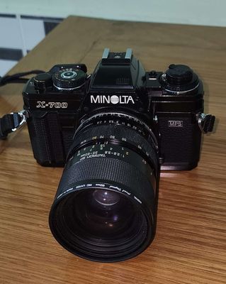 Máy film Minolta X700 + lens 55mm + lens tamron