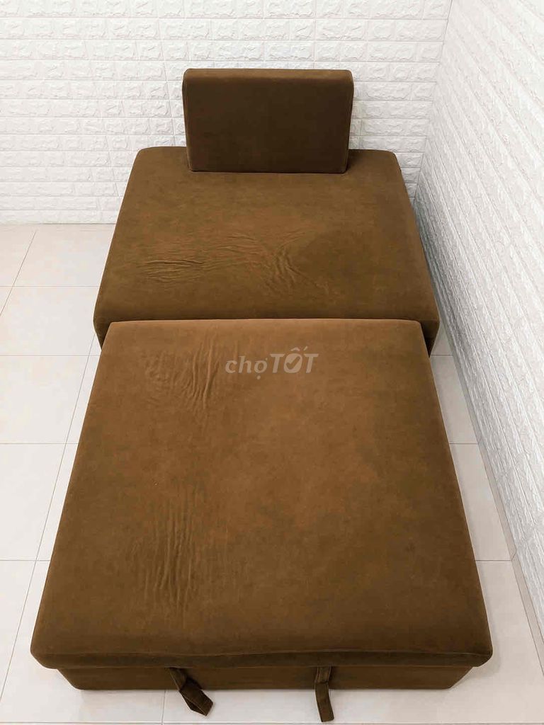 Sofa giường Nhung Nâu 1m*2m. Mua bán Giường, chăn ga gối nệm tại Quận Phú Nhuận Tp Hồ Chí Minh được đăng bởi Ngân Nguyễn hình 1