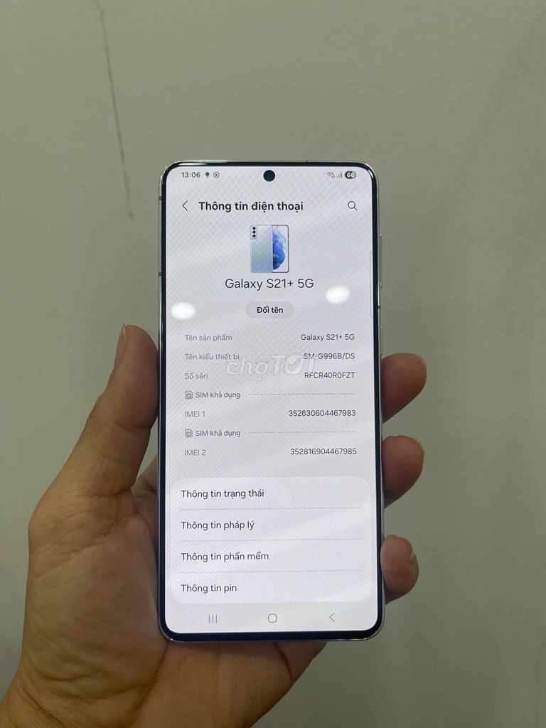 Samsung Galaxy S21+ 5G 8GB/128GB Hồng. Mua bán Điện thoại tại Quận Phú Nhuận Tp Hồ Chí Minh được đăng bởi hoang anh 255 hình 1