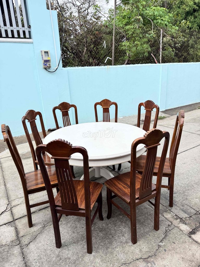 Bộ bàn ghế ăn gỗ 8 ghế màu Nâu. Mua bán Bàn ghế tại Thành phố Biên Hòa Đồng Nai được đăng bởi Tên chưa cung cấp hình 1