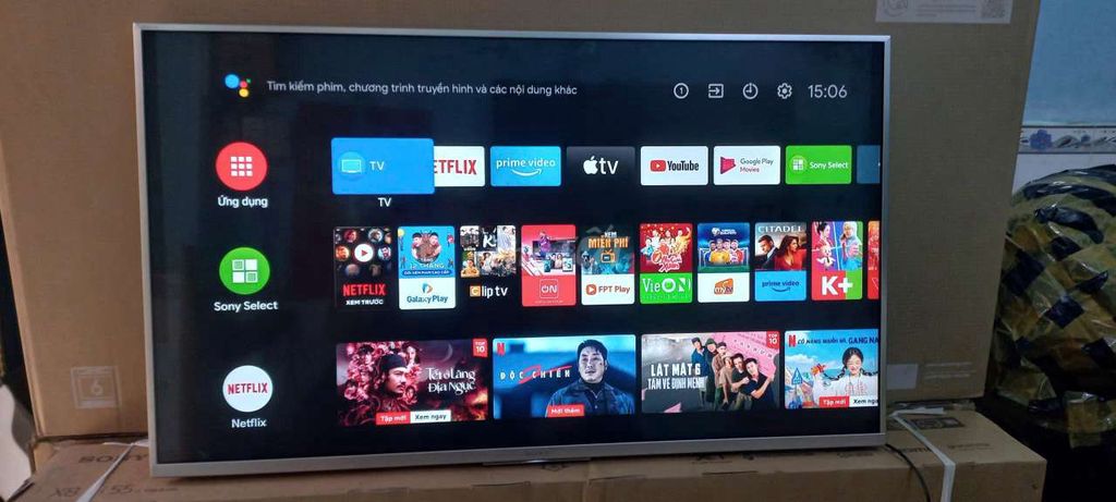 Android Tivi Sony 43inch 4K giọng nói, mẫu 2021