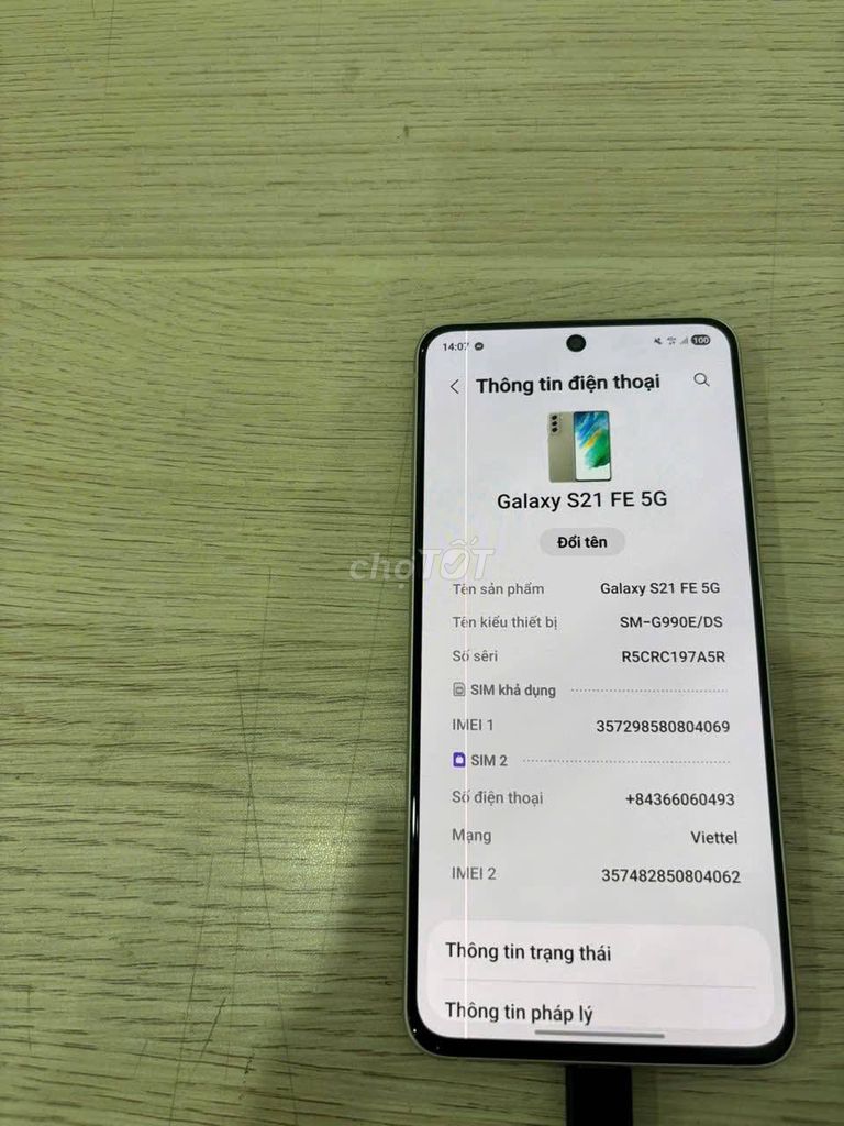 S21 FE 5G chính hãng 8/128. Mua bán Điện thoại tại Quận Long Biên Hà Nội được đăng bởi Phan tiến dũng hình 1