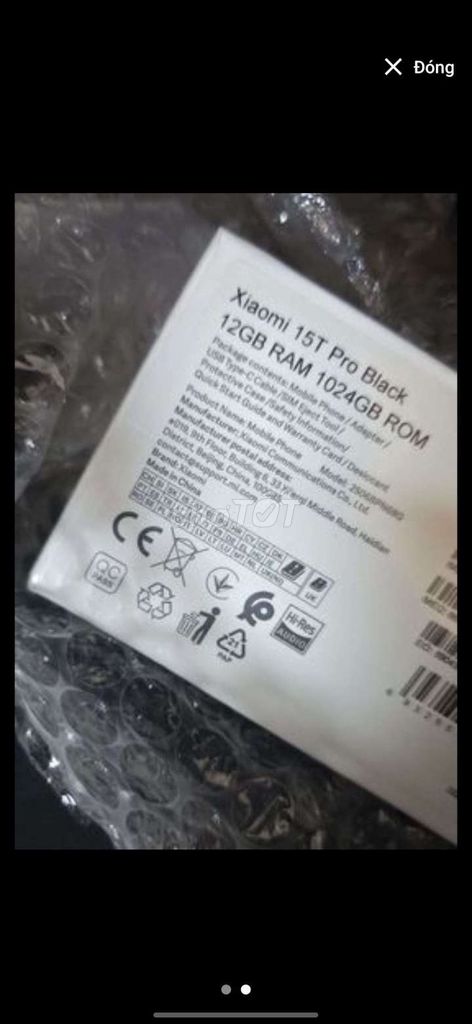 Xiaomi 15T Pro Đen 12GB/1TB MỚI. Mua bán Điện thoại tại Thành phố Thủ Đức Tp Hồ Chí Minh được đăng bởi Nguyễn Lưu Vinh hình 1