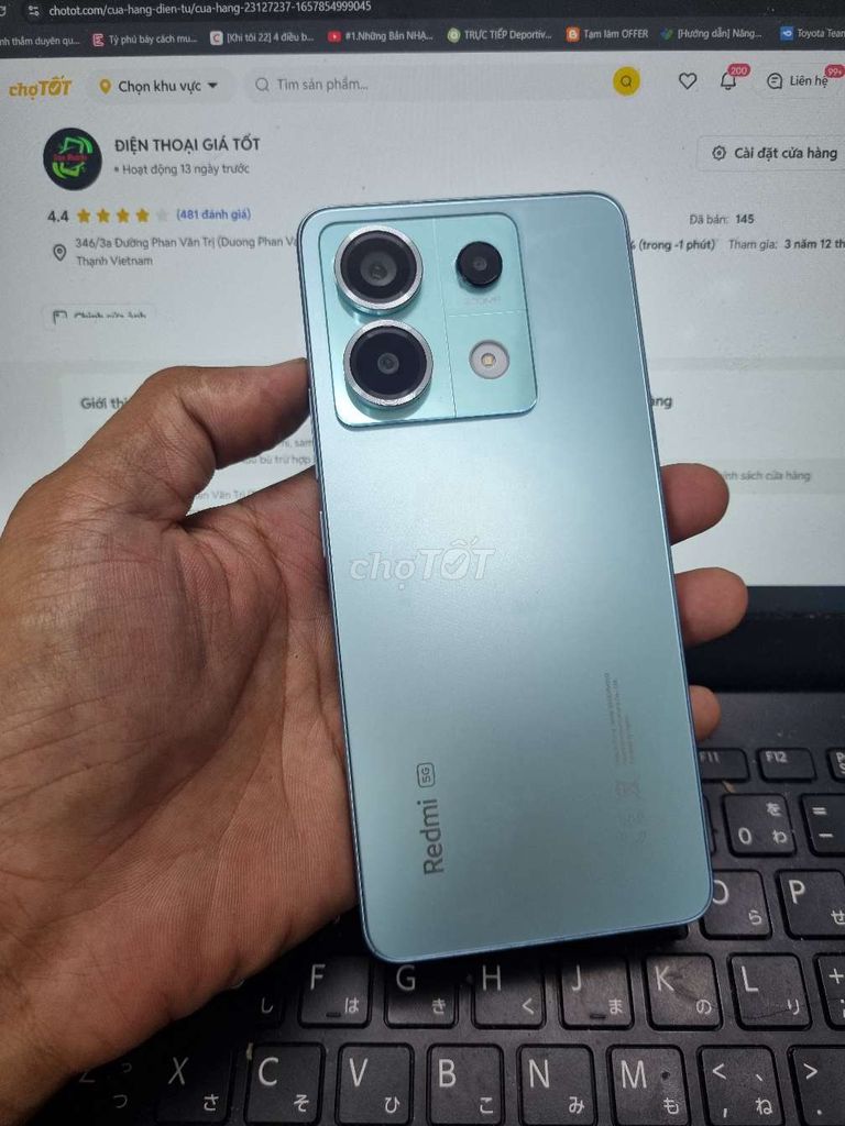 REDMI NOTE 13 PRO 5G BẢN 12GB.512GB  SNAP 7S GEN 2. Mua bán Điện thoại tại Quận Bình Thạnh Tp Hồ Chí Minh được đăng bởi Dân Mobile hình 1