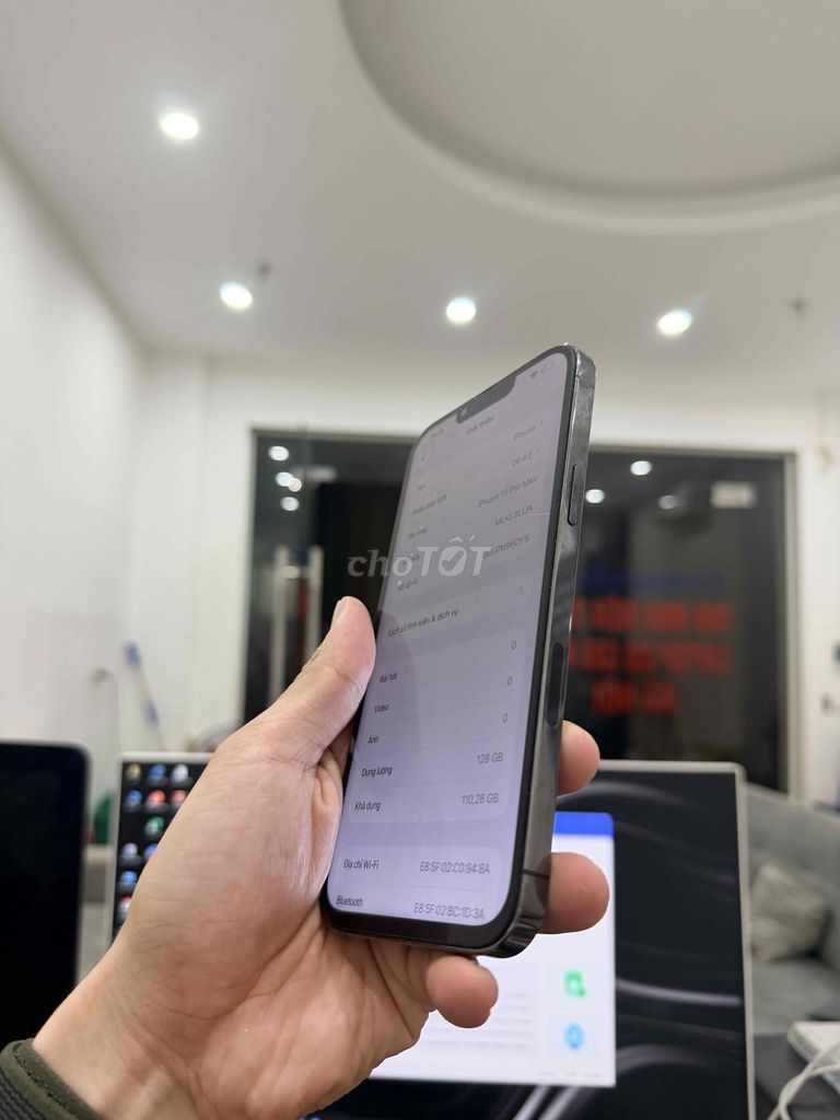 iPhone 13 Pro Max 128GB Xám Thay màn hình. Mua bán Điện thoại tại Quận Cầu Giấy Hà Nội được đăng bởi TicoSmartphone hình 1