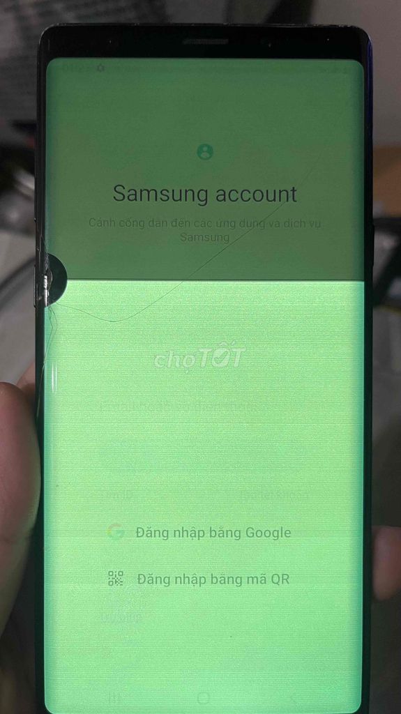 Samsung galaxy note 9 hỏng mỗi màn hình
