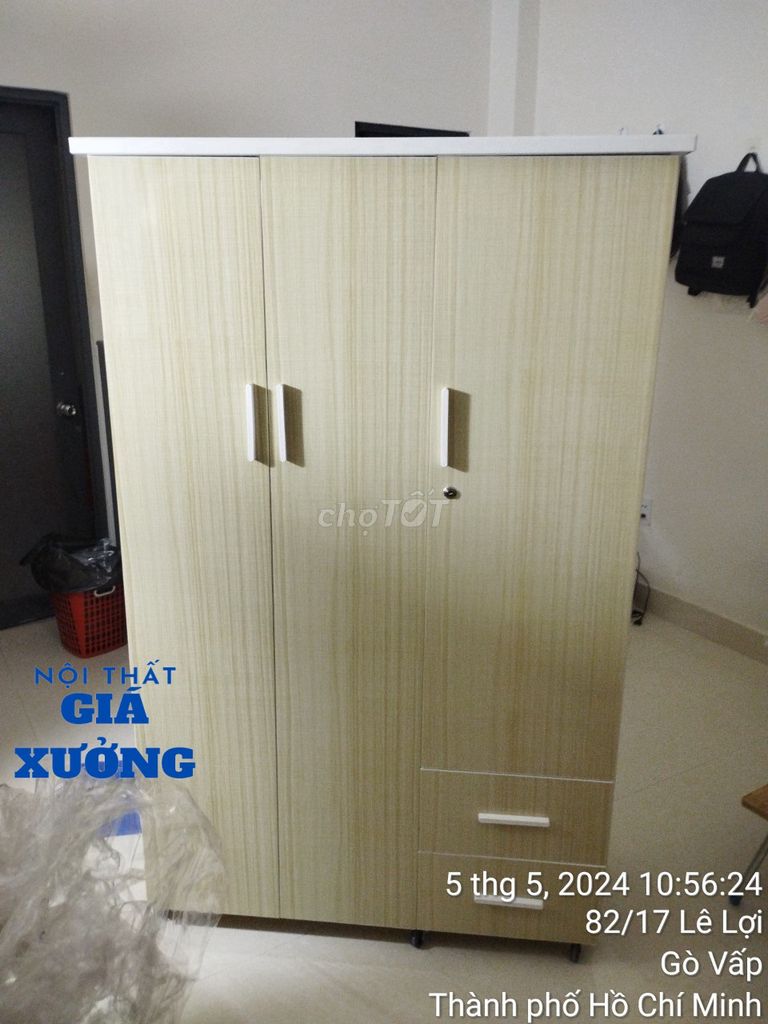 TỦ NHỰA 3 CÁNH - TỦ CÓ KHÓA - GIÁ RẺ. Mua bán Tủ, kệ gia đình tại Thành phố Thủ Đức Tp Hồ Chí Minh được đăng bởi Nội Thất Giá Xưởng  hình 1