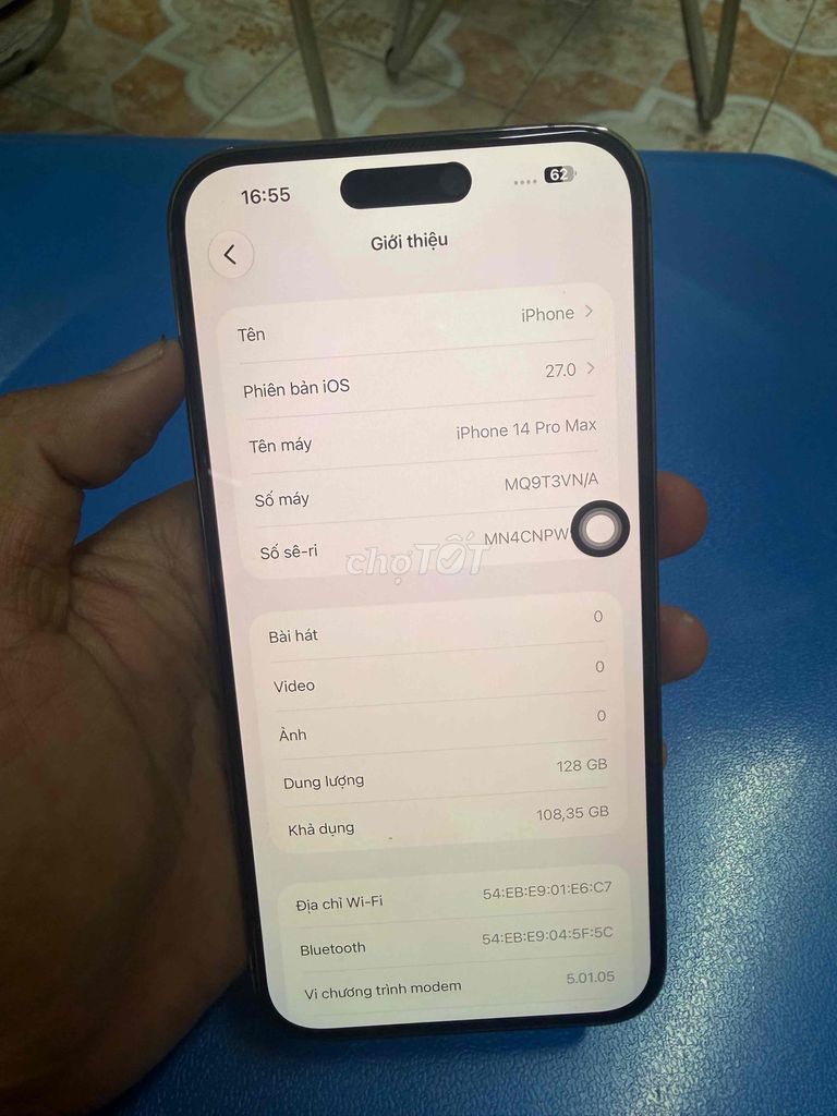 Apple iPhone 14 Pro Max 128GB Tím 99%. Mua bán Điện thoại tại Thành phố Tây Ninh Tây Ninh được đăng bởi cầm đồ  hình 1