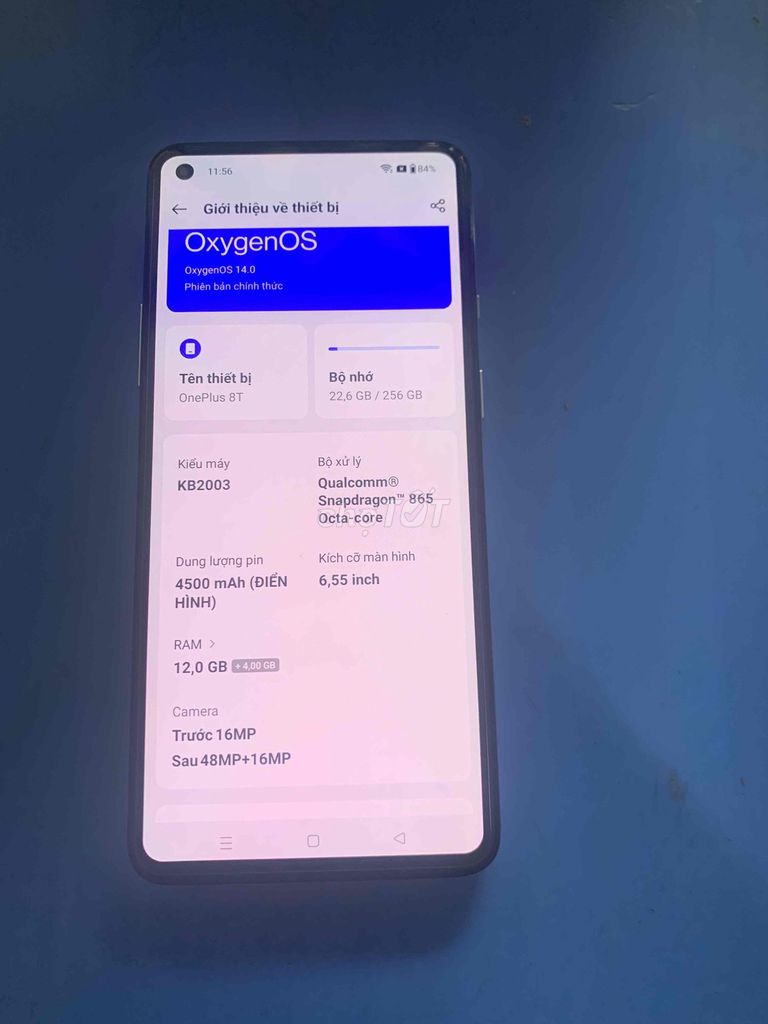 OnePlus 8T 256GB Bạc. Mua bán Điện thoại tại Quận Bắc Từ Liêm Hà Nội được đăng bởi Diệu Linh hình 1