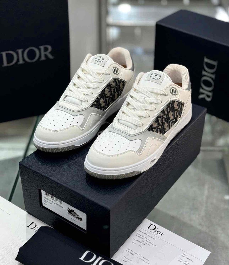 Giày SnK Dior B27 Cream Black