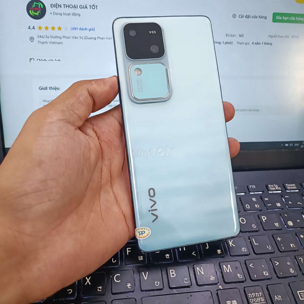 VIVO V30 12GB.512GB SNAP 7 GEN 3 FULL CN MƯỢT MÀ. Mua bán Điện thoại tại Quận Bình Thạnh Tp Hồ Chí Minh được đăng bởi Dân Mobile hình 1