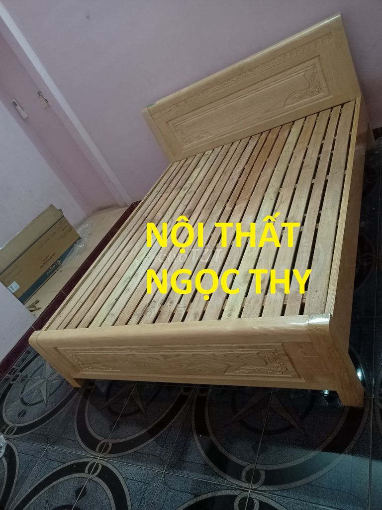 HÀNG SẴN-giao nhanh giường gỗ sồi Nga miễn ship