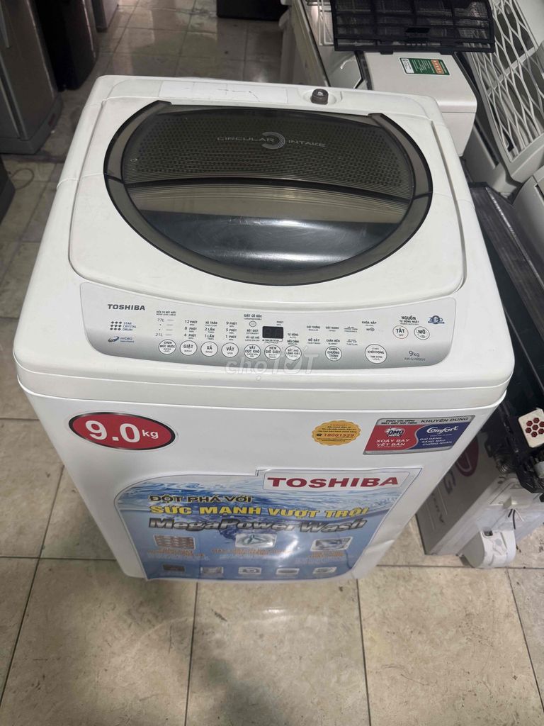 Máy giặt Toshiba 9kg cửa trên Trắng chưa sửa chữa. Mua bán Máy giặt tại Quận Liên Chiểu Đà Nẵng được đăng bởi trần văn hình 1