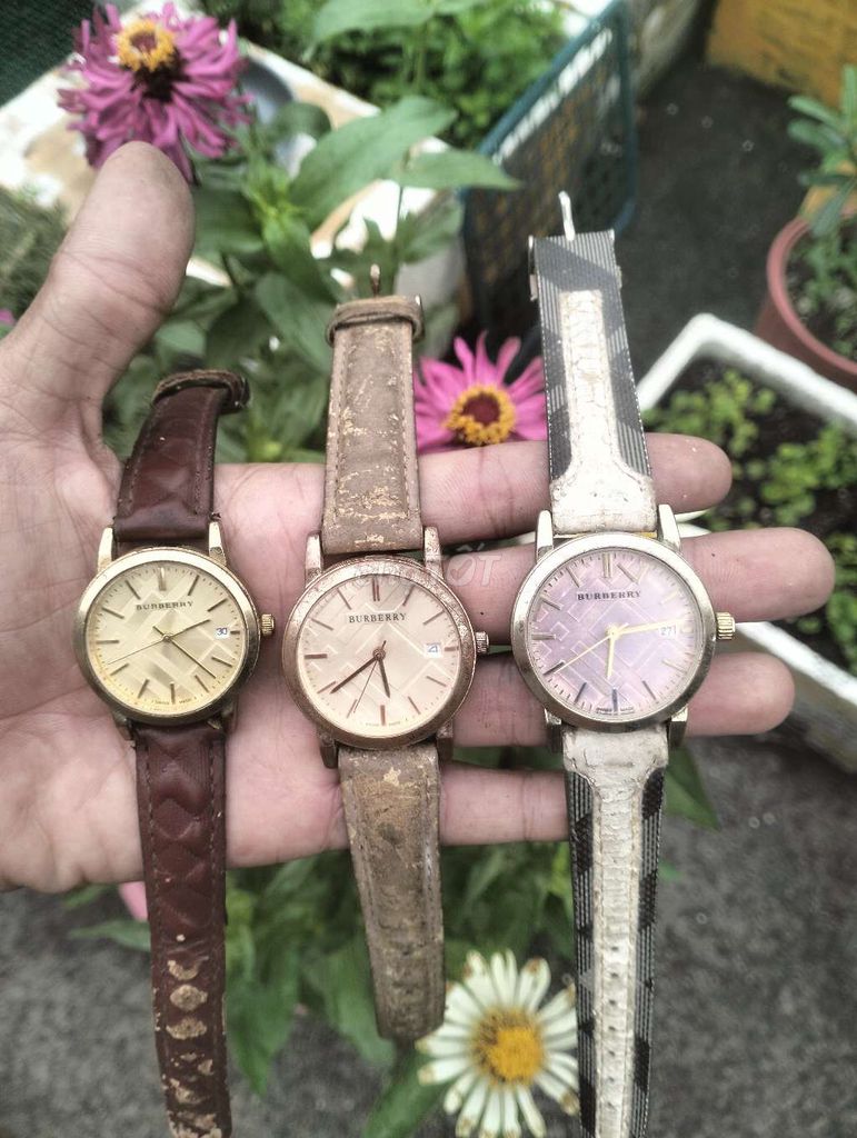 Đồng hồ Burberry nữ da nhiều màu. Mua bán Đồng hồ tại Huyện Hóc Môn Tp Hồ Chí Minh được đăng bởi Phước Trọc  hình 1