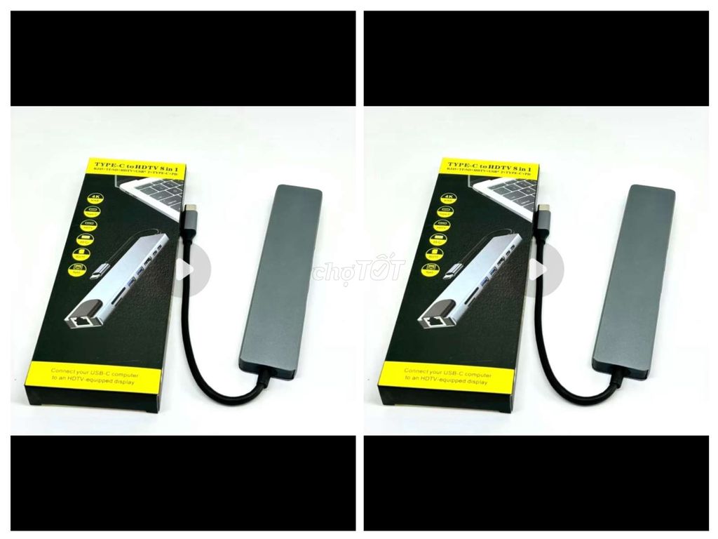 Hub USB-C 8 trong 1 HDMI 4K. Mua bán Phụ kiện (Màn hình, Chuột...) tại Thành phố Bến Tre Bến Tre được đăng bởi Bình hình 1