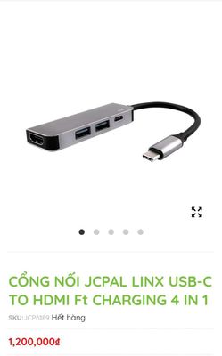 HUB CHIA JCPAL LINX USB-C