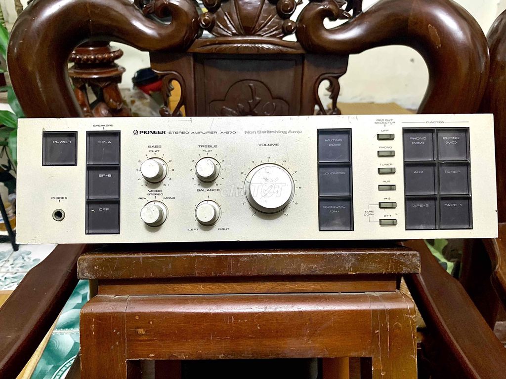 Amply Pioneer A-570 Bạc Nhật Bản 190W. Mua bán Tivi, Âm thanh tại Huyện Thanh Trì Hà Nội được đăng bởi A Phong hình 1