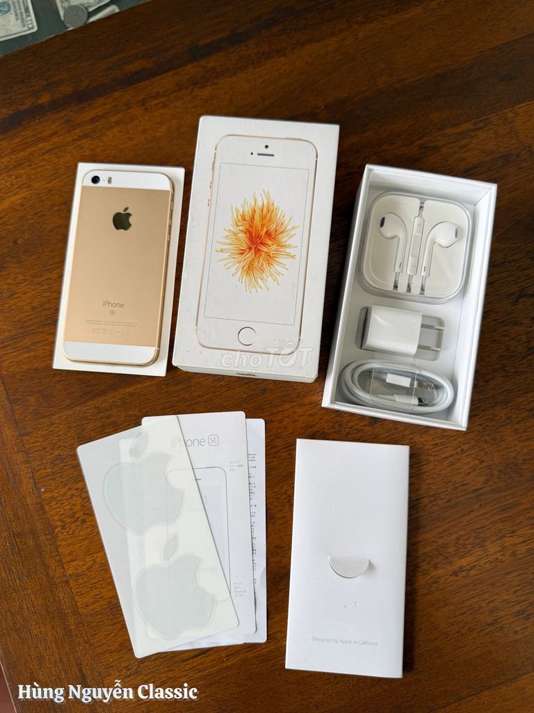 iPhone 5SE 64GB Vàng Fulbox sạc cáp tai nghe zin. Mua bán Điện thoại tại Quận 10 Tp Hồ Chí Minh được đăng bởi Thảo Anh Apple Giá sỉ hình 1