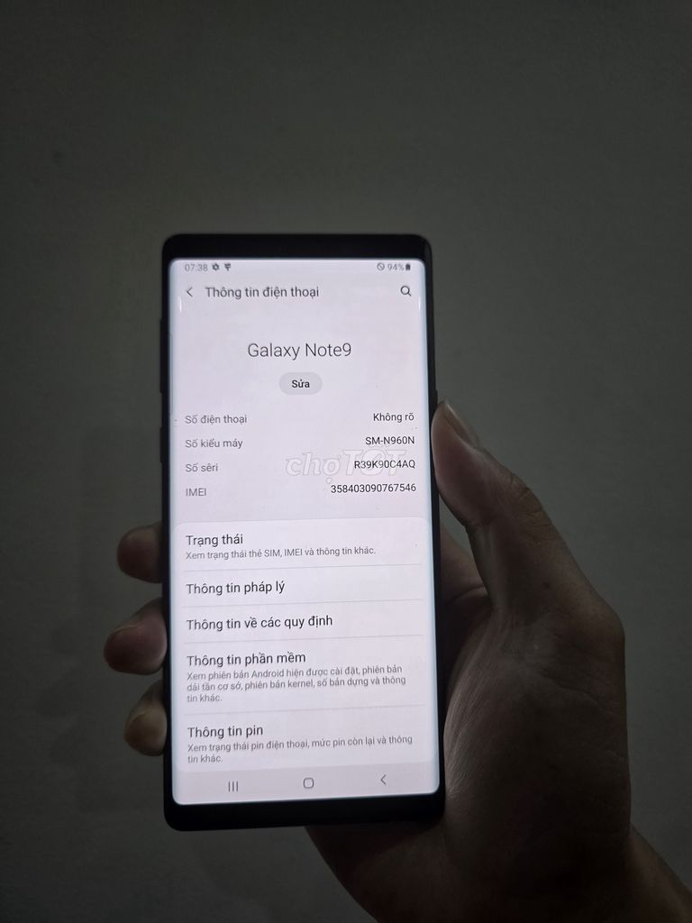 Samsung Galaxy Note 9 512GB bản hàn full đẹp. Mua bán Điện thoại tại Quận Hải Châu Đà Nẵng được đăng bởi Minh hình 1