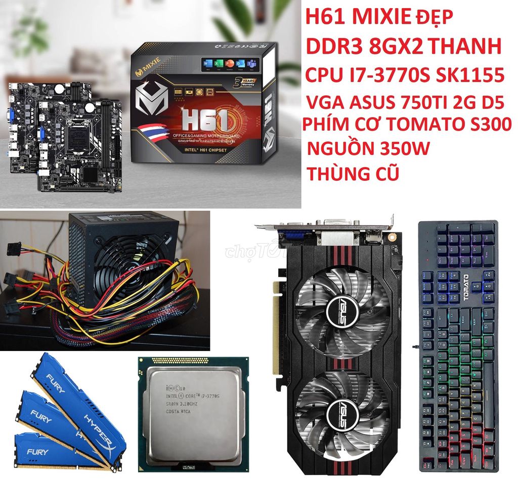THÙNG MÁY TÍNH GIÁ TỐT CORE i7 RAM 16GB VGA 750TI. Mua bán Máy tính để bàn tại Quận 11 Tp Hồ Chí Minh được đăng bởi MÁY VI TÍNH hình 1