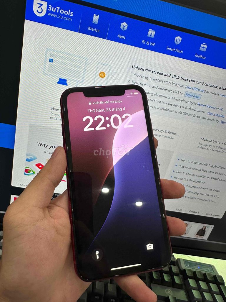 iPhone XR 128GB Đỏ Nguyên bản. Mua bán Điện thoại tại Thành phố Long Xuyên An Giang được đăng bởi vvvvv hình 1