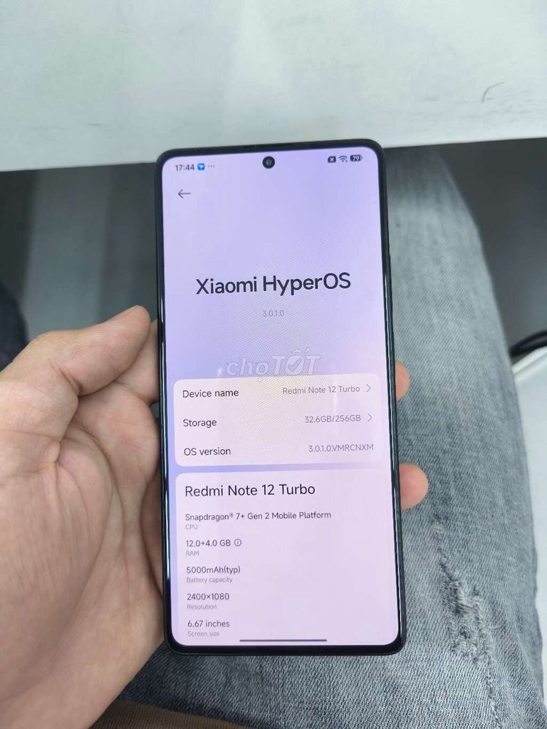 Xiaomi Redmi Note 12 Turbo 12/256GB Đen. Mua bán Điện thoại tại Quận 10 Tp Hồ Chí Minh được đăng bởi cường hình 1