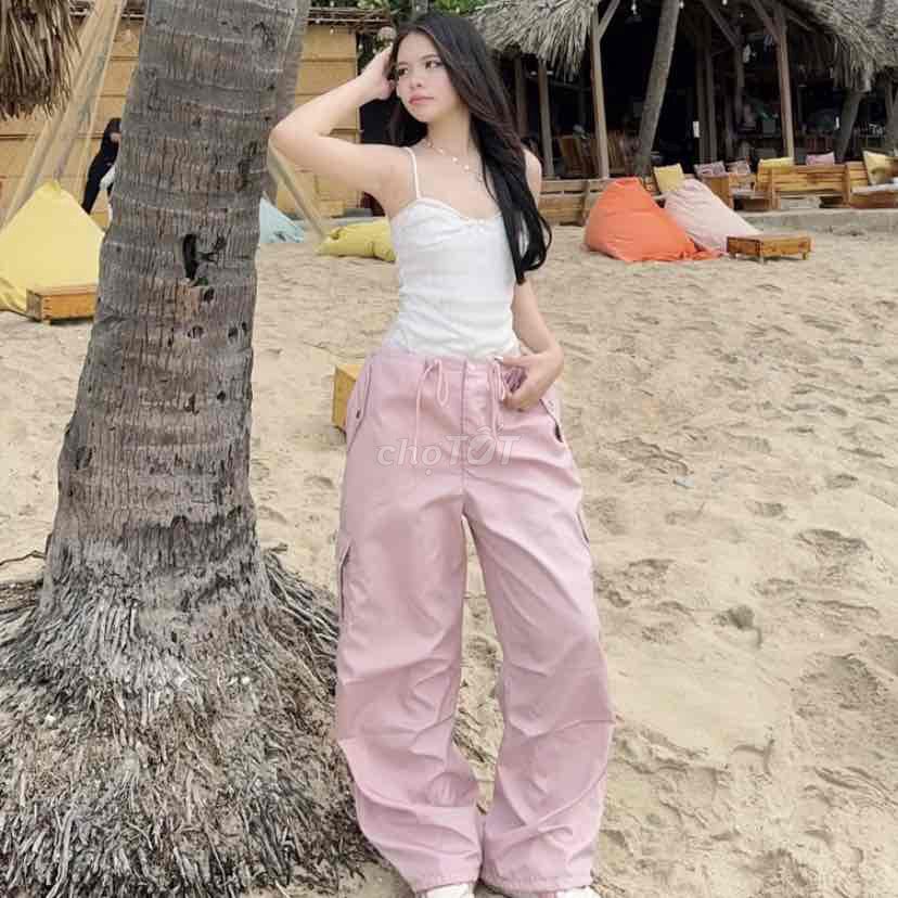 QUẦN DÙ AB HOUSE WHITE PINK DÂY RÚT. Mua bán Quần áo tại Quận 6 Tp Hồ Chí Minh được đăng bởi Anh Thư hình 2