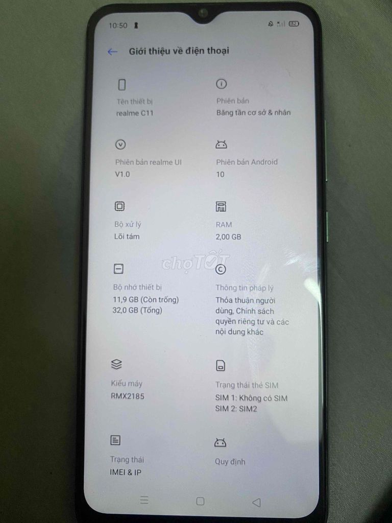 Realme C11 32GB Xanh lá. Mua bán Điện thoại tại Quận Bình Thạnh Tp Hồ Chí Minh được đăng bởi CHUYỂN NHÀ SAIGON 247 hình 1
