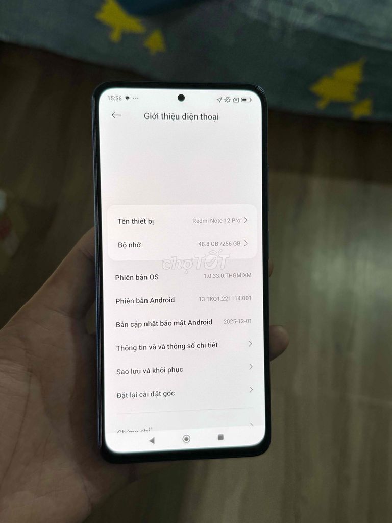 Xiaomi Redmi Note 12 Pro 4G 8GB/256GB Xanh. Mua bán Điện thoại tại Thành phố Thủ Đức Tp Hồ Chí Minh được đăng bởi NT hình 1