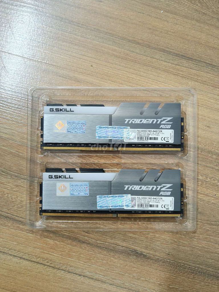 RAM G.Skill Trident Z RGB 32GB DDR4 Bus 3200. Mua bán Linh kiện (RAM, Card...) tại Quận Đống Đa Hà Nội được đăng bởi Shop LKMT  hình 1