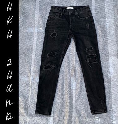 Quần jeans nam ZARA châu ÂU màu đen xám đậm, sz 30