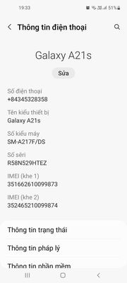 Samsung a21s 3/32 zin