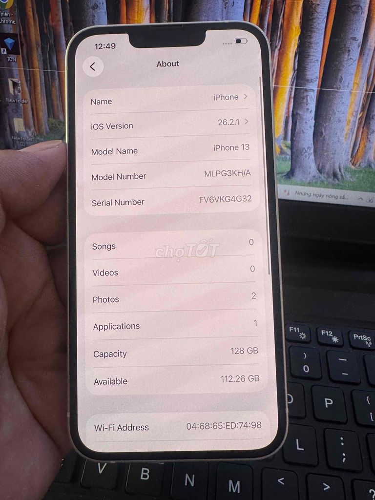 Apple iPhone 13 128GB Trắng 99% New. Mua bán Điện thoại tại Quận 6 Tp Hồ Chí Minh được đăng bởi QUỐC THIÊN BÁN GÓP 0 ĐỒNG  hình 1