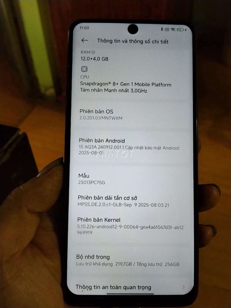 Bán xác Xiaomi k60 12/256. Mua bán Điện thoại tại Huyện Chư Sê Gia Lai được đăng bởi My hình 1