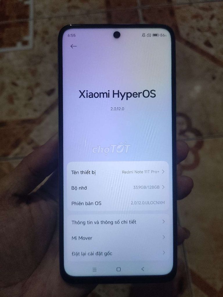 Xiaomi Redmi Note 11T Pro+ 128GB Xám. Mua bán Điện thoại tại Thị xã Duy Tiên Hà Nam được đăng bởi Nguyễn Xuân Tuyến  hình 1