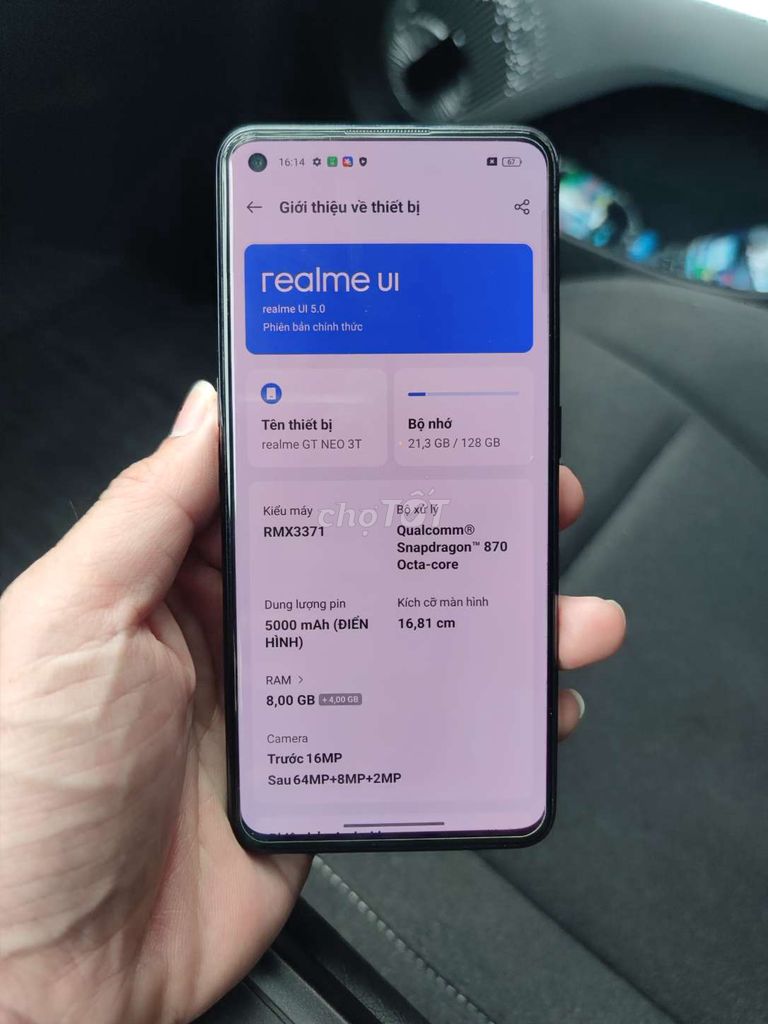 Realme GT Neo 3T 8/128GB Vàng. Mua bán Điện thoại tại Huyện Thanh Trì Hà Nội được đăng bởi Nguyễn Định hình 1