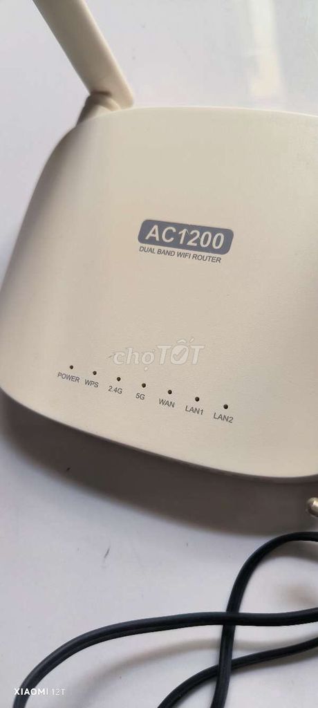 Bộ định tuyến WiFi AC1200 Trắng 2.4G/5G. Mua bán Phụ kiện (Màn hình, Chuột...) tại Quận 3 Tp Hồ Chí Minh được đăng bởi ĐỒ CŨ GIÁ RẺ hình 1